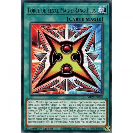 Force de Zexal Magie-Rang-Plus (R) [MP22]