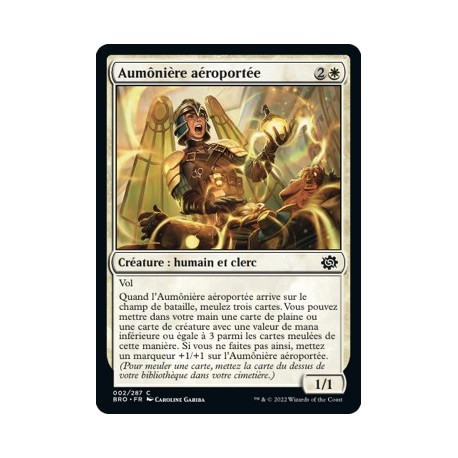 (FOIL) Blanc - Aumônière aéroportée (C) [BRO]