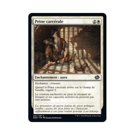 (FOIL) Blanc - Peine carcérale (C) [BRO]