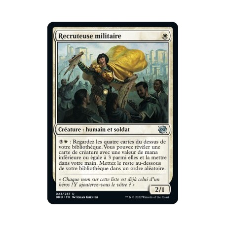 (FOIL) Blanc - Recruteuse militaire (U) [BRO]