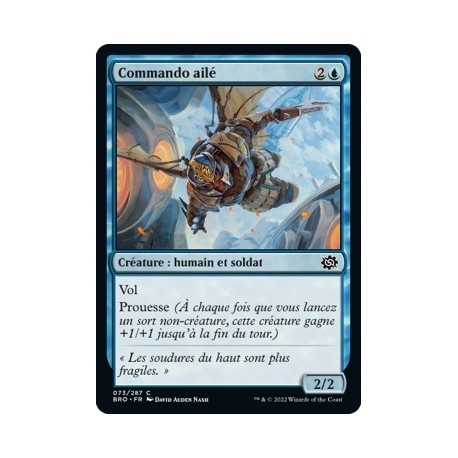 (FOIL) Bleu - Commando ailé (C) [BRO]