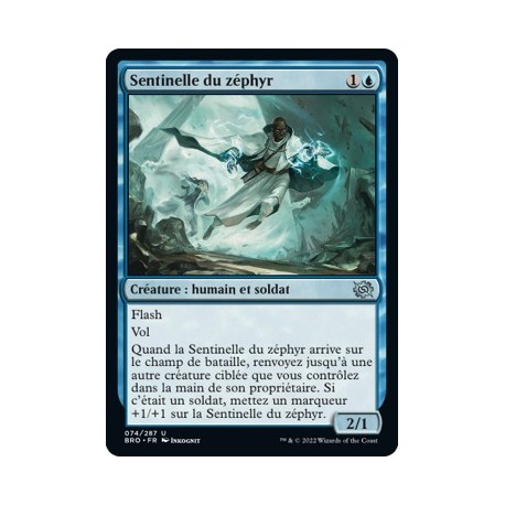 (FOIL) Bleu - Sentinelle du zéphyr (U) [BRO]