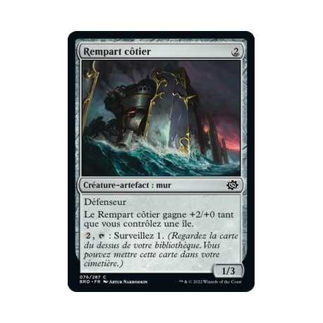 (FOIL) Artefact - Rempart côtier (C) [BRO]