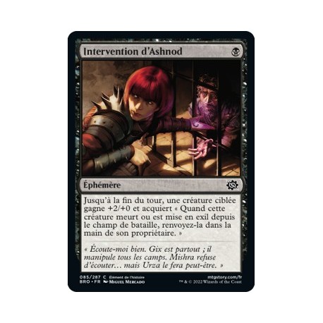 (FOIL) Noir - Intervention d'Ashnod (C) [BRO]