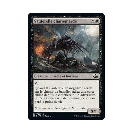 (FOIL) Noir - Sauterelle charognarde (C) [BRO]