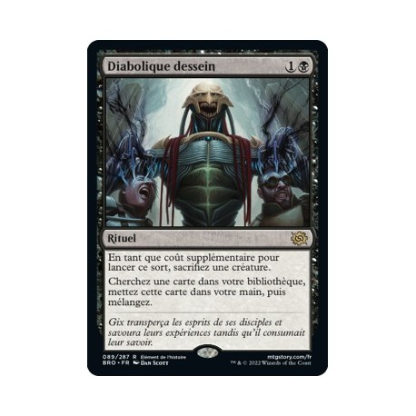 (FOIL) Noir - Diabolique dessein (R) [BRO]