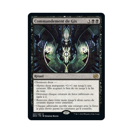 (FOIL) Noir - Commandement de Gix (R) [BRO]