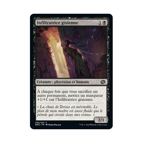 (FOIL) Noir - Infiltratrice gixienne (C) [BRO]