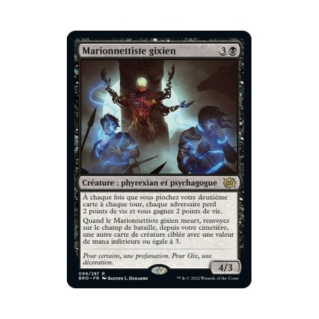 (FOIL) Noir - Marionnettiste gixien (R) [BRO]