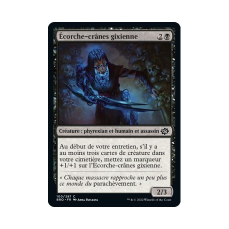 (FOIL) Noir - Écorche-crânes gixienne (C) [BRO]