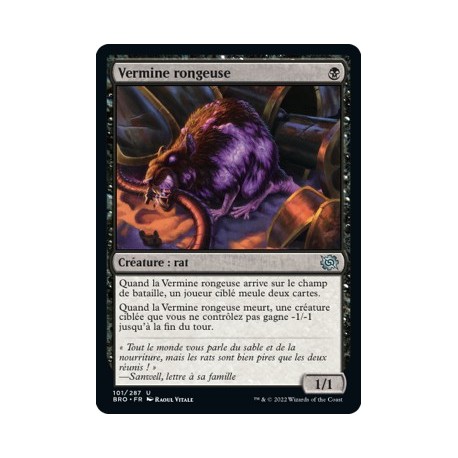 (FOIL) Noir - Vermine rongeuse (U) [BRO]