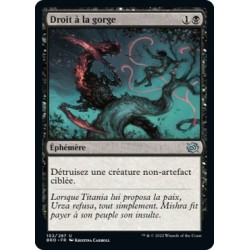 (FOIL) Noir - Droit à la gorge (U) [BRO]