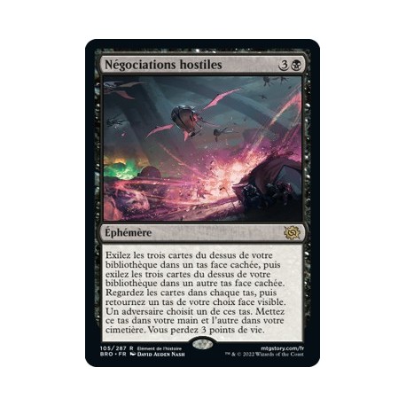 (FOIL) Noir - Négociations hostiles (R) [BRO]