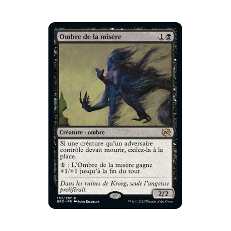 (FOIL) Noir - Ombre de la misère (R) [BRO]