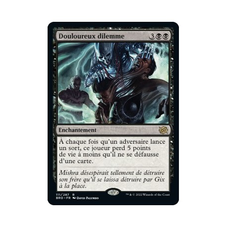 (FOIL) Noir - Douloureux dilemme (R) [BRO]