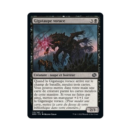 (FOIL) Noir - Gigataupe vorace (C) [BRO]