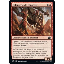 (FOIL) Rouge - Infanterie de conscrits (C) [BRO]
