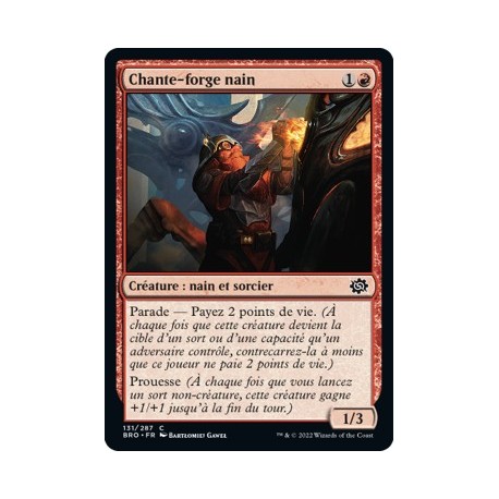 (FOIL) Rouge - Chante-forge nain (C) [BRO]