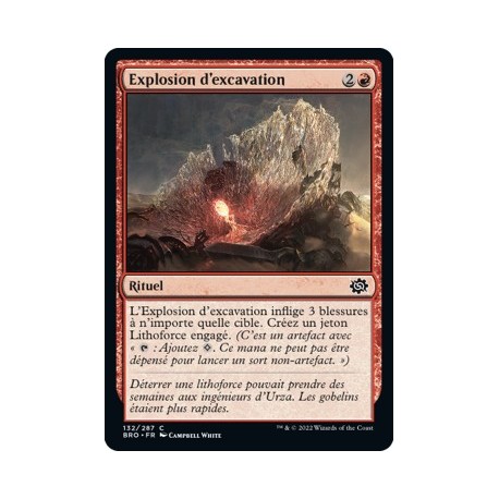 (FOIL) Rouge - Explosion d'excavation (C) [BRO]