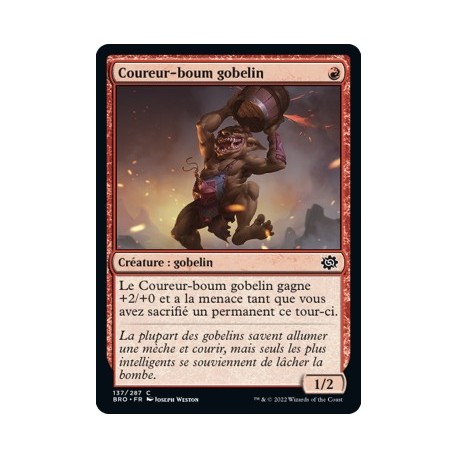 (FOIL) Rouge - Coureur-boum gobelin (C) [BRO]
