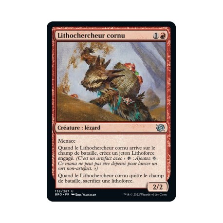 (FOIL) Rouge - Lithochercheur cornu (U) [BRO]
