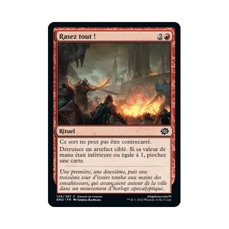 (FOIL) Rouge - Rasez tout ! (C) [BRO]