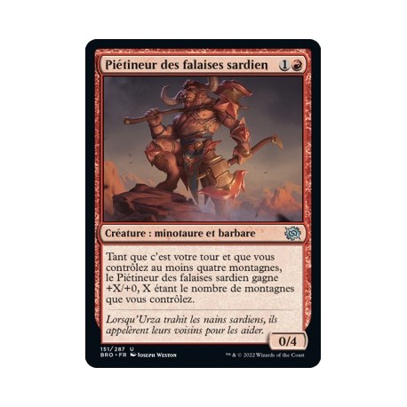 (FOIL) Rouge - Piétineur des falaises sardien (U) [BRO]