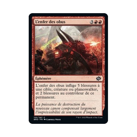 (FOIL) Rouge - L'enfer des obus (C) [BRO]