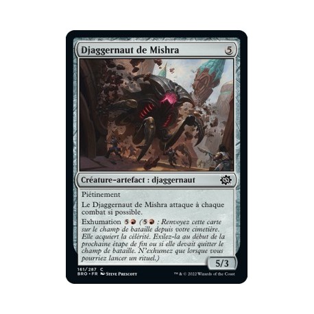 (FOIL) Artefact - Djaggernaut de Mishra (C) [BRO]