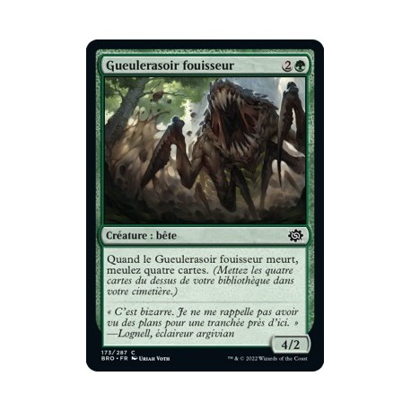 (FOIL) Vert - Gueulerasoir fouisseur (C) [BRO]