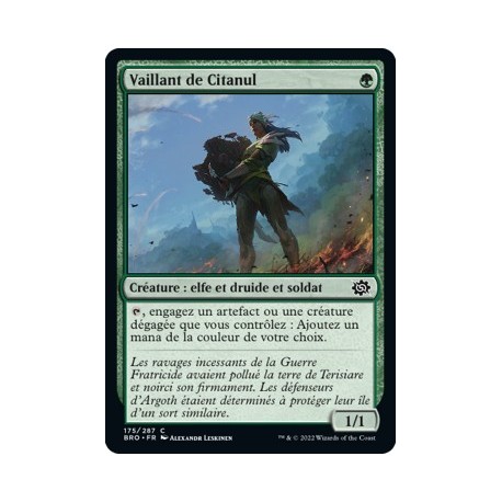 (FOIL) Vert - Vaillant de Citanul (C) [BRO]