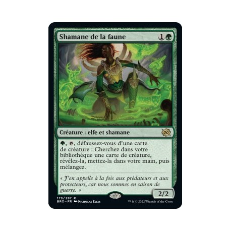 (FOIL) Vert - Shaman de la faune (R) [BRO]