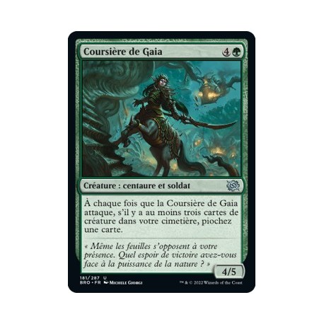 (FOIL) Vert - Coursière de Gaia (U) [BRO]