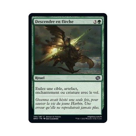 (FOIL) Vert - Descendre en flèche (C) [BRO]