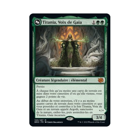 (FOIL) Vert - Titania, Voix de Gaia (M) [BRO]