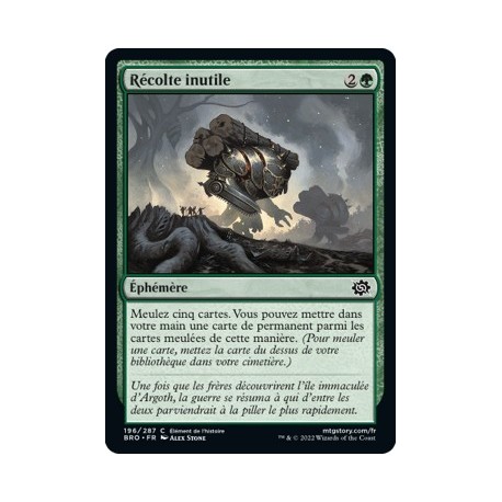 (FOIL) Vert - Récolte inutile (C) [BRO]