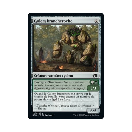(FOIL) Artefact - Golem brancheroche (C) [BRO]