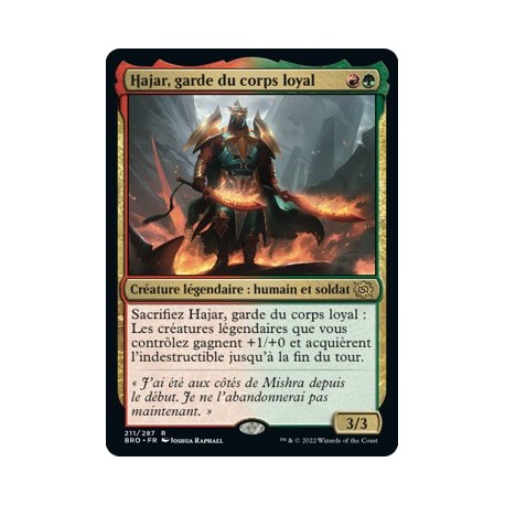 (FOIL) Multicolore - Hajar, Loyal Bodyguard (R) [BRO]