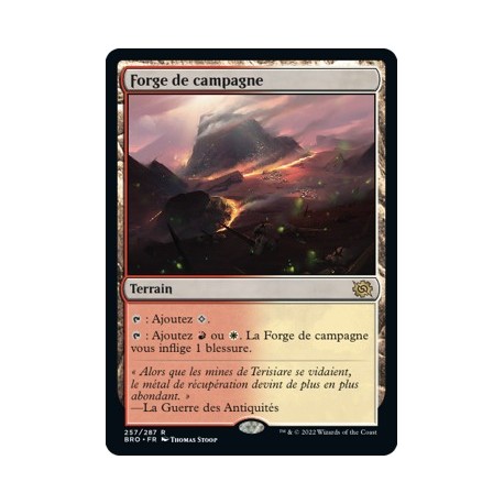 (FOIL) Terrain - Forge de campagne (R) [BRO]