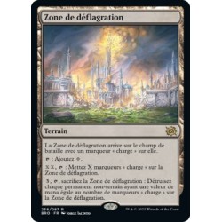 (FOIL) Terrain - Zone de déflagration (R) [BRO]