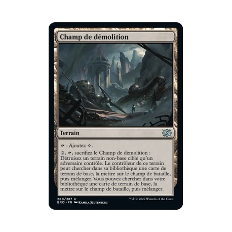 (FOIL) Terrain - Champ de démolition (U) [BRO]