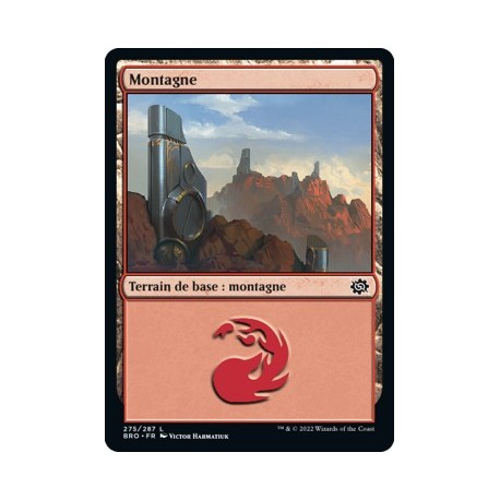 (FOIL) Terrain - Montagne (V4) (L) [BRO]