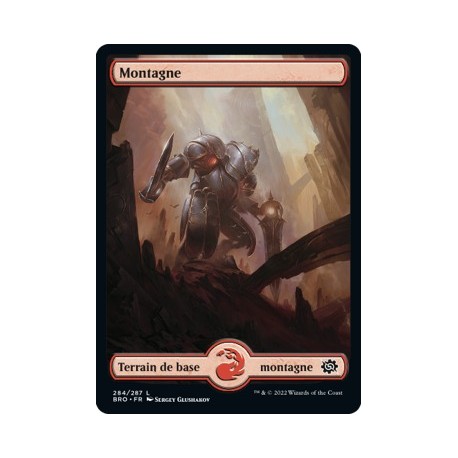 (FOIL) Terrain - Montagne (V1) (L) [BRO]