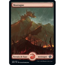 (FOIL) Terrain - Montagne (V2) (L) [BRO]