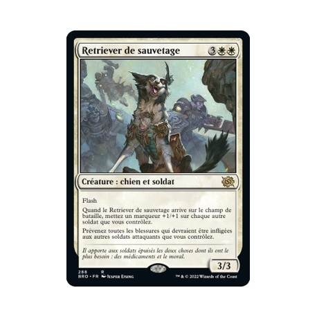 (FOIL) Blanc - Retriever de sauvetage (R) [BRO]