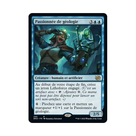 (FOIL) Bleu - Passionnée de géologie (R) [BRO]
