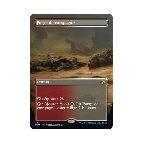 (FOIL) (ALT) Terrain - Forge de campagne (R) [BRO]