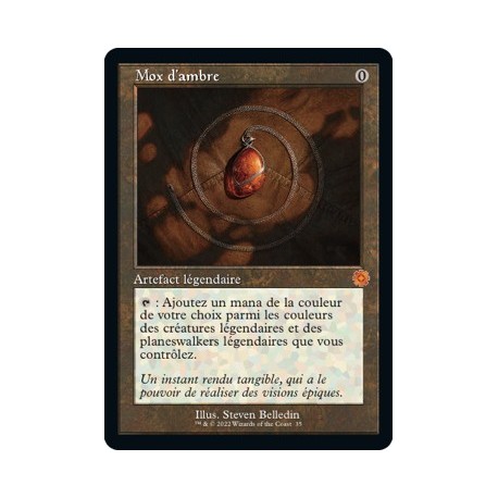 (FOIL) Artefact - Mox d'ambre (V1) (M) [BRR]