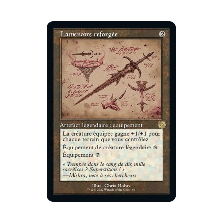 (FOIL) Artefact - Lamenoire reforgée (V2) (R) [BRR]
