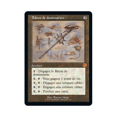 (FOIL) Artefact - Bâton de domination (V2) (M) [BRR]
